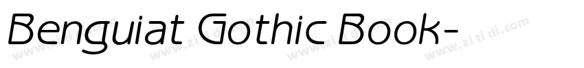 Benguiat Gothic Book字体转换
